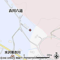 岩手県奥州市衣川六道216-5周辺の地図