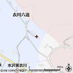 岩手県奥州市衣川六道216周辺の地図