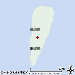岩手県大船渡市大船渡町珊琥島周辺の地図