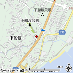 下船渡地域公民館周辺の地図