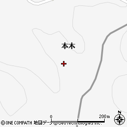 岩手県一関市大東町猿沢本木74-1周辺の地図