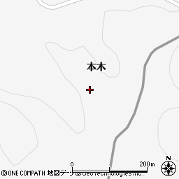 岩手県一関市大東町猿沢本木86周辺の地図