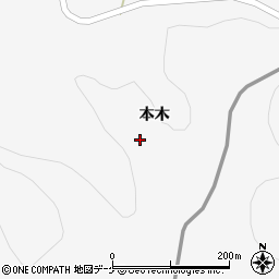 岩手県一関市大東町猿沢本木74周辺の地図