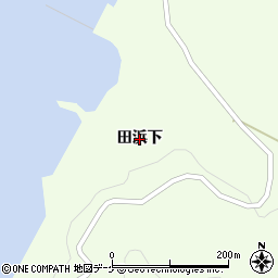岩手県大船渡市三陸町綾里（田浜下）周辺の地図
