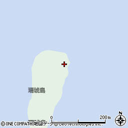 大船渡港珊琥島北灯台周辺の地図