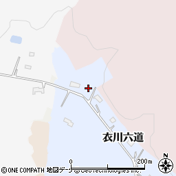 岩手県奥州市衣川六道271-6周辺の地図