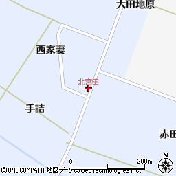北宮田周辺の地図