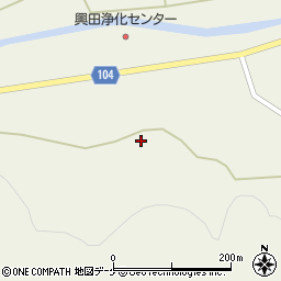岩手県一関市大東町沖田芦沢周辺の地図