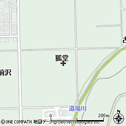 岩手県奥州市前沢狐堂周辺の地図