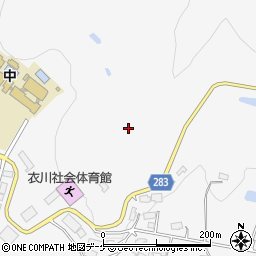 岩手県奥州市衣川古戸周辺の地図