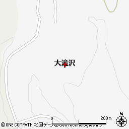 秋田県湯沢市小野大滝沢周辺の地図