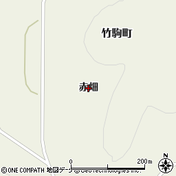 岩手県陸前高田市竹駒町（赤畑）周辺の地図