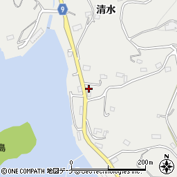 岩手県大船渡市赤崎町清水74周辺の地図