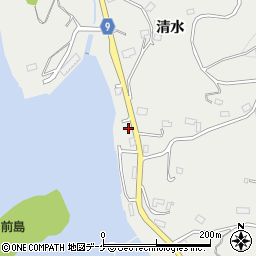 岩手県大船渡市赤崎町清水72周辺の地図