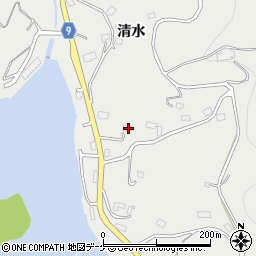 岩手県大船渡市赤崎町清水68周辺の地図