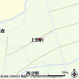 山形県遊佐町（飽海郡）野沢（上野沢）周辺の地図
