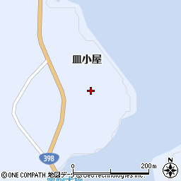 秋田県湯沢市皆瀬皿小屋周辺の地図