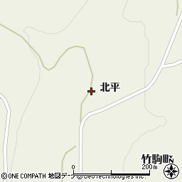 岩手県陸前高田市竹駒町北平5-5周辺の地図