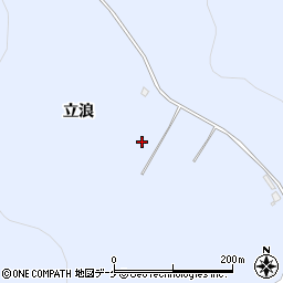 秋田県湯沢市下院内（立浪）周辺の地図