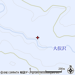秋田県湯沢市皆瀬木鐙山周辺の地図