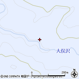 秋田県湯沢市皆瀬（木鐙山）周辺の地図