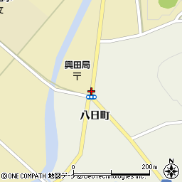 興田局前周辺の地図