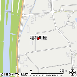 秋田県湯沢市寺沢稲荷川原周辺の地図