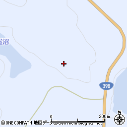 秋田県湯沢市皆瀬沢向周辺の地図