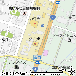 ファミリーマート前沢向田店周辺の地図