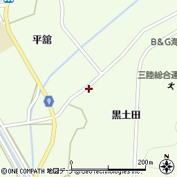 岩手県大船渡市三陸町綾里黒土田89周辺の地図