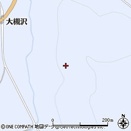 秋田県湯沢市下院内宝山周辺の地図