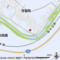 秋田県湯沢市下院内常盤町97周辺の地図