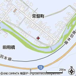 秋田県湯沢市下院内常盤町100周辺の地図
