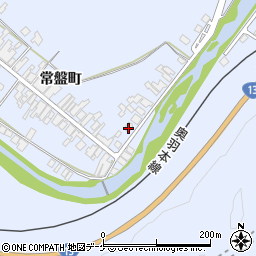 秋田県湯沢市下院内常盤町36周辺の地図
