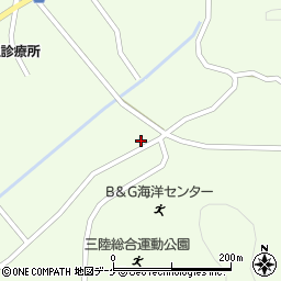 岩手県大船渡市三陸町綾里黒土田175周辺の地図
