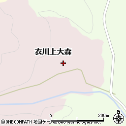 岩手県奥州市衣川上大森8周辺の地図