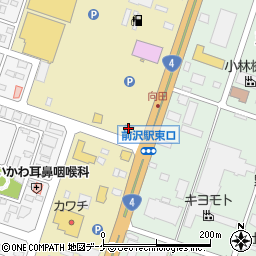 マクドナルドイオン前沢店周辺の地図