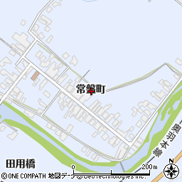 秋田県湯沢市下院内常盤町周辺の地図