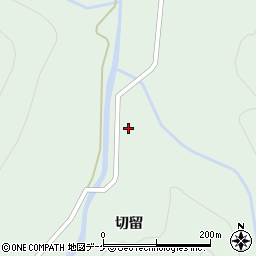 秋田県由利本荘市鳥海町上笹子切留周辺の地図