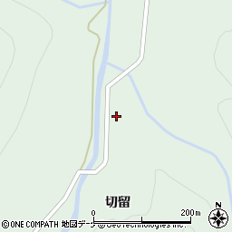 秋田県由利本荘市鳥海町上笹子（切留）周辺の地図
