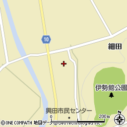 岩手県一関市大東町鳥海細田周辺の地図