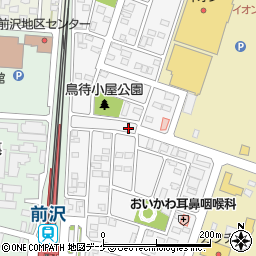 岩手県奥州市前沢駅東周辺の地図