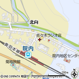 秋田県湯沢市上院内（小沢）周辺の地図
