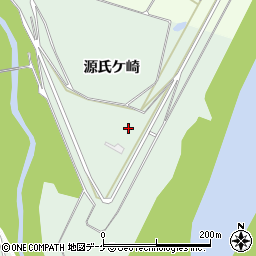 岩手県奥州市前沢源氏ケ崎周辺の地図