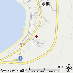 岩手県大船渡市赤崎町永浜周辺の地図