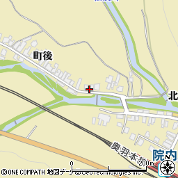 秋田県湯沢市上院内町後194-1周辺の地図