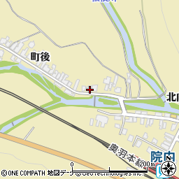 秋田県湯沢市上院内町後194周辺の地図