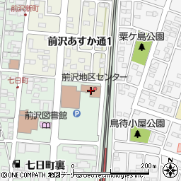 前沢地区センター周辺の地図