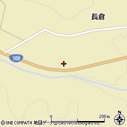 秋田県湯沢市上院内（長倉）周辺の地図