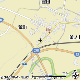 秋田県湯沢市上院内荒町35周辺の地図